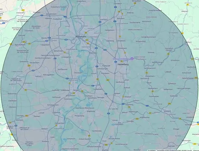 Einsatzgebiet des Schlüsseldienstes in der Nähe von Birkenheide, einschließlich umliegender Orte.