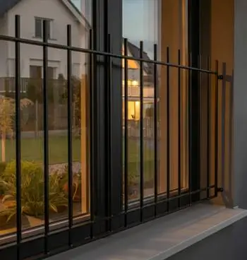 Fenstergitter montiert